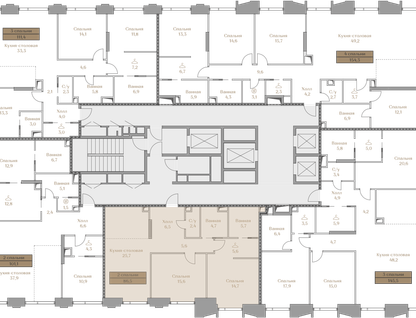 2-к. квартира, 86&nbsp;м²