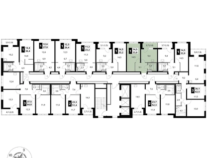 1-к. квартира, 33&nbsp;м²