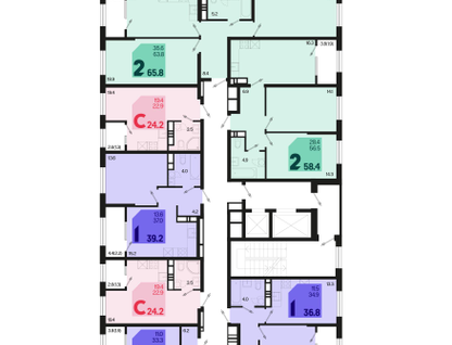 1-к. квартира, 38 м²