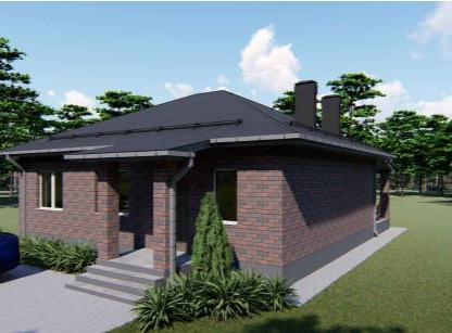 Одноэтажный дом, 112,7 м²