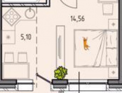 1-к. квартира, 32,2&nbsp;м²