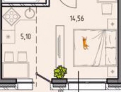 1-к. квартира, 32,2&nbsp;м²