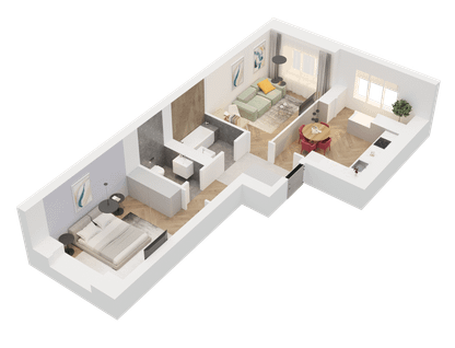 2-к. квартира, 55&nbsp;м²