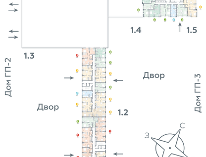 2-к. квартира, 55 м²
