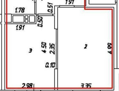 1-к. квартира, 43 м²