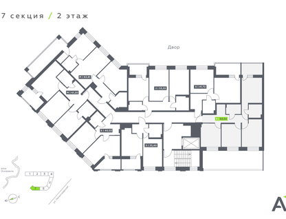 3-к. квартира, 69 м²