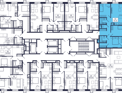 3-к. квартира, 76&nbsp;м²