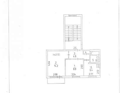 2-к. квартира, 38&nbsp;м²