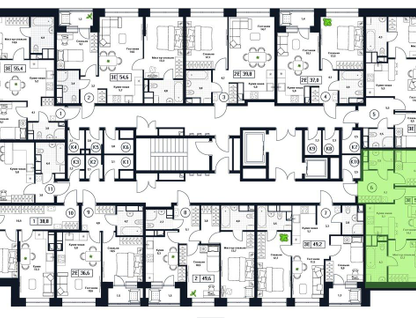 3-к. квартира, 54&nbsp;м²