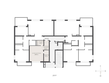 Студия, 43&nbsp;м²