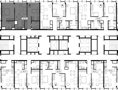 2-к. квартира, 66&nbsp;м²