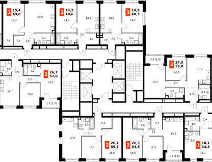 4-к. квартира, 76 м²