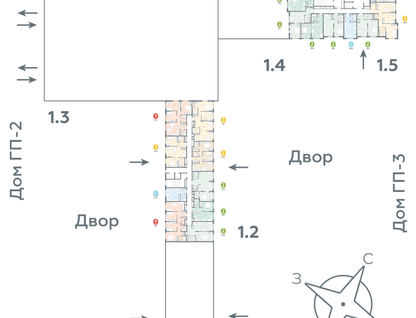 Студия, 42 м²