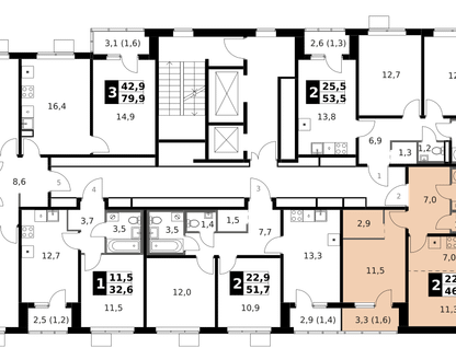 2-к. квартира, 47 м²
