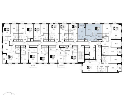 3-к. квартира, 54&nbsp;м²
