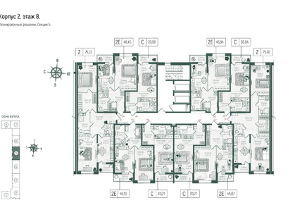 Студия, 31 м²