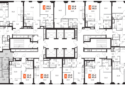 2-к. квартира, 55 м²