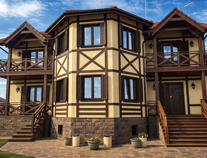 Трехэтажный коттедж, 350 м²