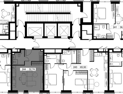 Студия, 32&nbsp;м²