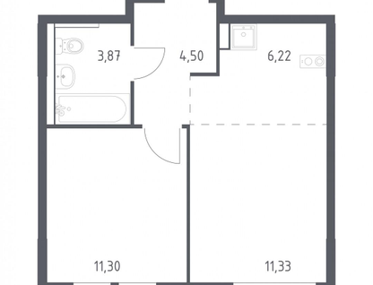 2-к. квартира, 37,2&nbsp;м²
