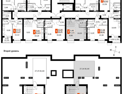 2-к. квартира, 51 м²