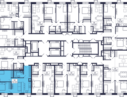 2-к. квартира, 52&nbsp;м²