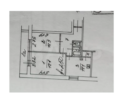 2-к. квартира, 55&nbsp;м²