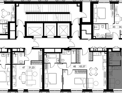 1-к. квартира, 41&nbsp;м²