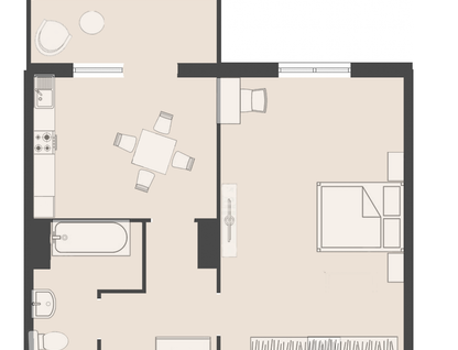 1-к. квартира, 37 м²