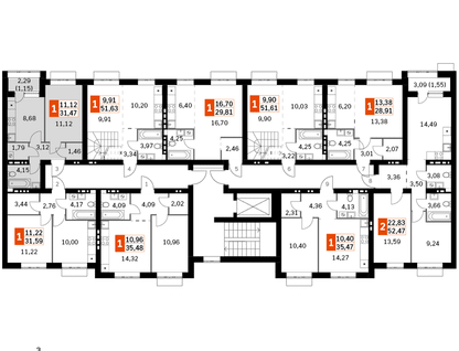 1-к. квартира, 31&nbsp;м²