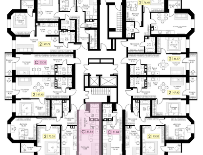 Студия, 31&nbsp;м²