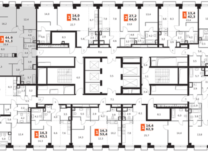 4-к. квартира, 92&nbsp;м²