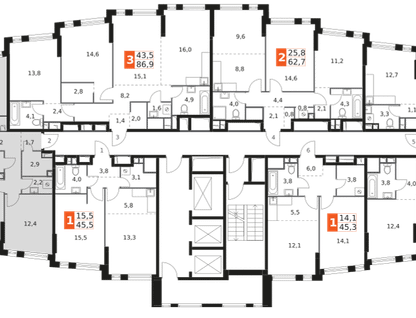 4-к. квартира, 90&nbsp;м²