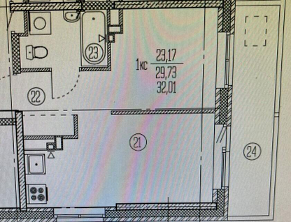 1-к. квартира, 32 м²