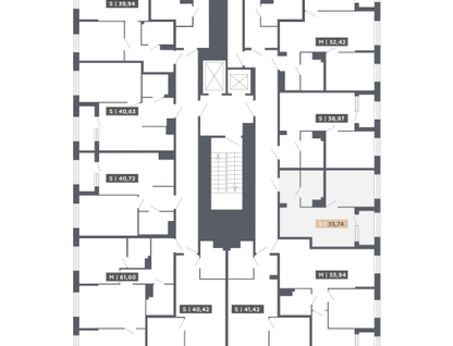 Студия, 35&nbsp;м²