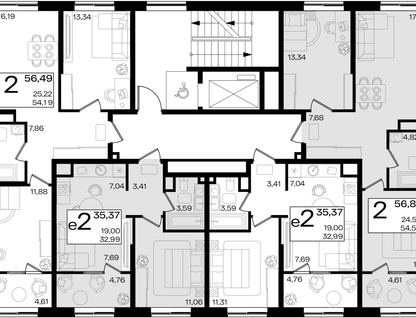 Студия, 35&nbsp;м²