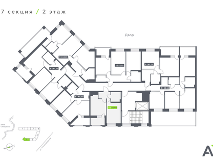 Студия, 35 м²