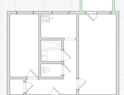 2-к. квартира, 43,7&nbsp;м²