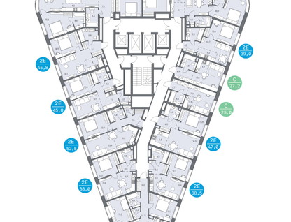3-к. квартира, 82 м²