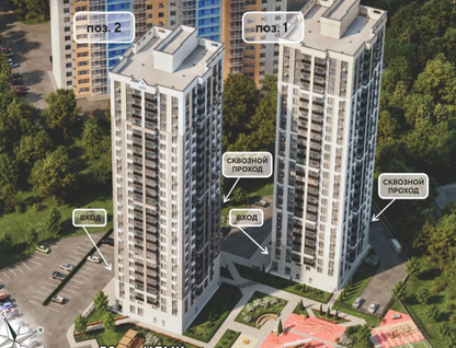 2-к. квартира, 60,2&nbsp;м²