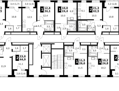 2-к. квартира, 50&nbsp;м²