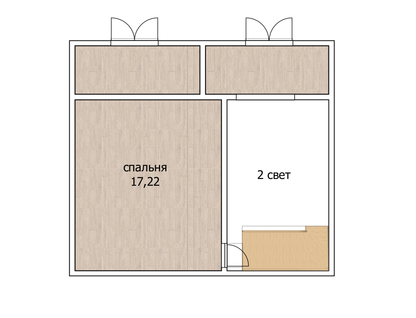 2-к. квартира, 52&nbsp;м²