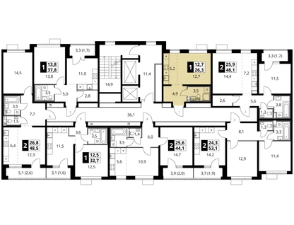 Студия, 26&nbsp;м²