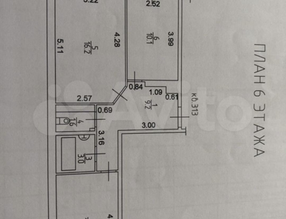 2-к. квартира, 56,3&nbsp;м²