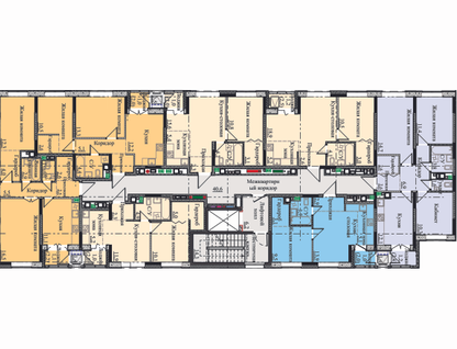 2-к. квартира, 61&nbsp;м²