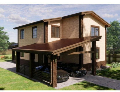 Двухэтажный дом, 164 м²