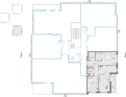 3-к. квартира, 67 м²