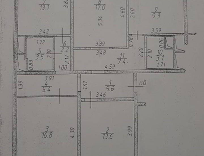 4-к. квартира, 97&nbsp;м²