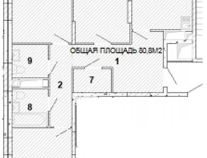 3-к. квартира, 80,8&nbsp;м²