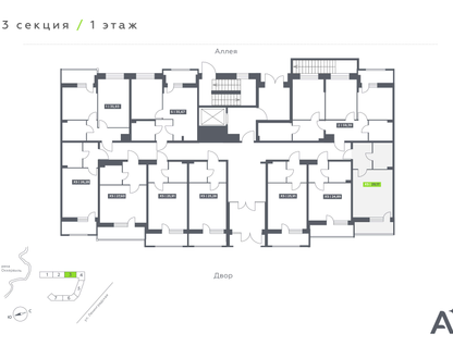 Студия, 29 м²
